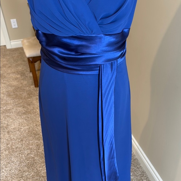 Dollar Blue Sleeveless Midi Dress Formal Elegant Flowy Women's Size M - Picture 5 of 14